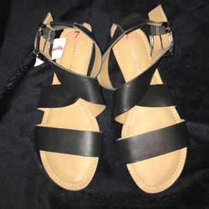 Black strappy sandals WILLING TO DEBATE PRICE