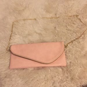 Pink cross body/clutch Purse
