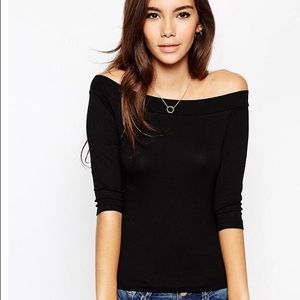 ASOS off the shoulder, quarter length seeves