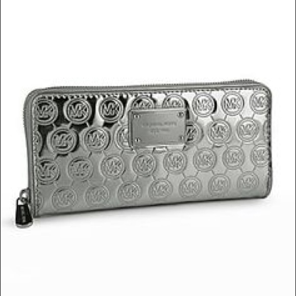 Michael Kors metallic monogram wallet