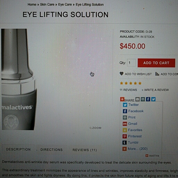 dermalactives Makeup Dermalactives Eye Lifting Solution Poshmark