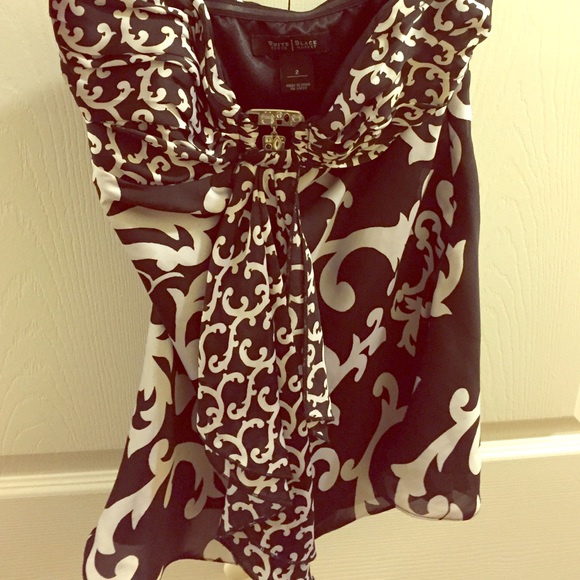 WHBM strapless (corseted) top