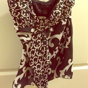 WHBM strapless (corseted) top