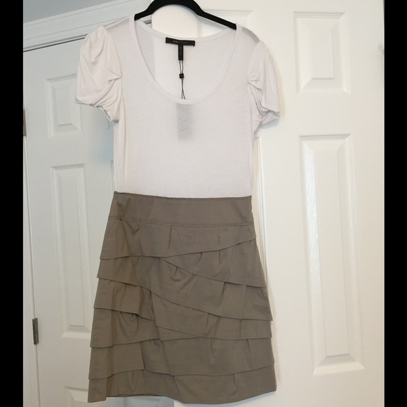 NWT BCBG Max Azria Jersey Tiered Skirt Dress