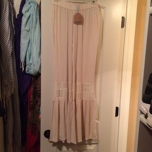 NWT Kori Sheer Bell Bottom Pants