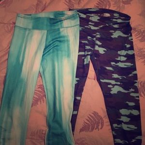 2 pairs of Capri running pants