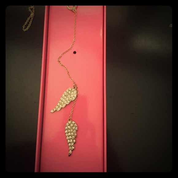 Victoria Secret toggle angel wing necklace..