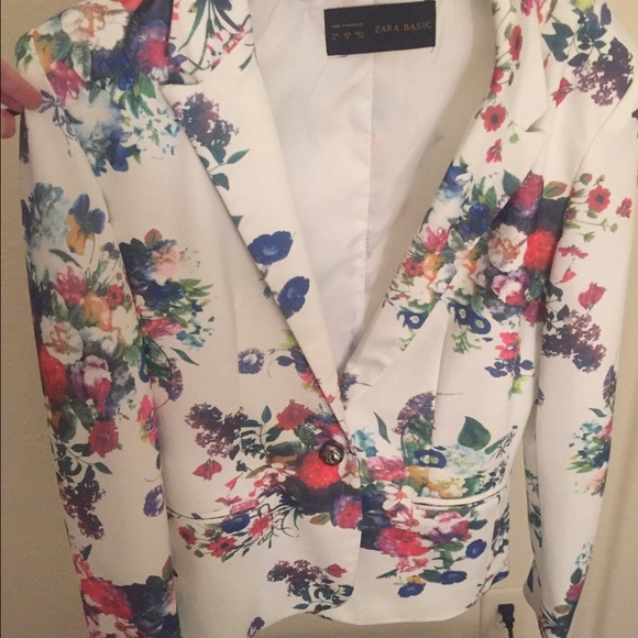 Zara Floral Blazer