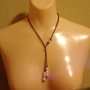 7 Pearl Lariat Necklace