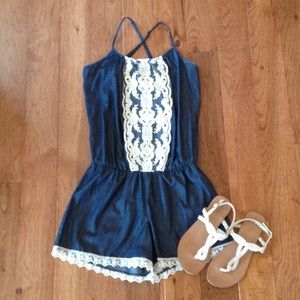 Maurices Denim Romper