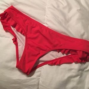 Victoria secret cheeky ruffle bikini bottoms