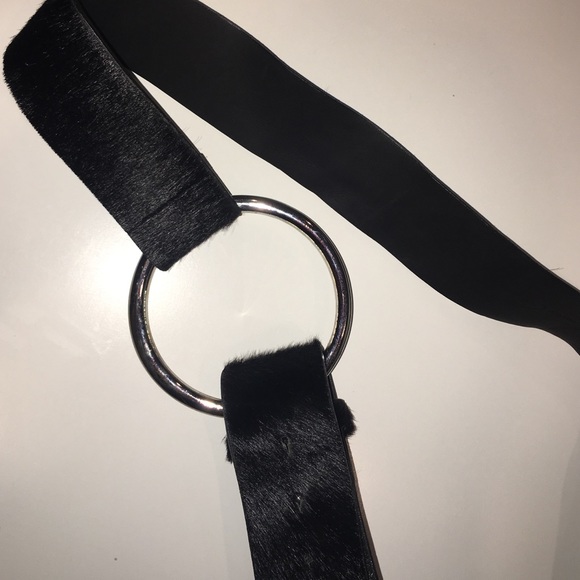 Faux fur belt