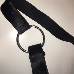 Faux fur belt