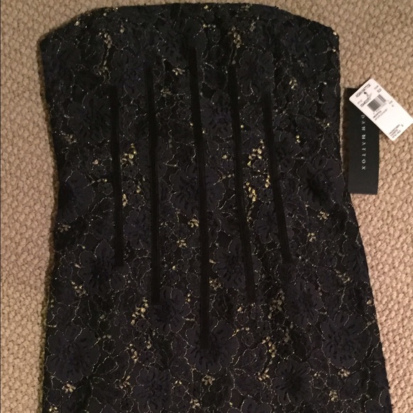 Black Strapless Cocktail Dress