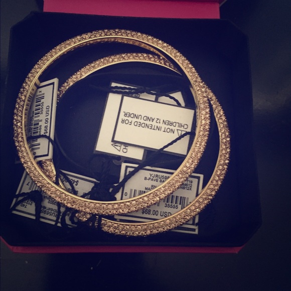 Juicy Couture rose gold bangles..