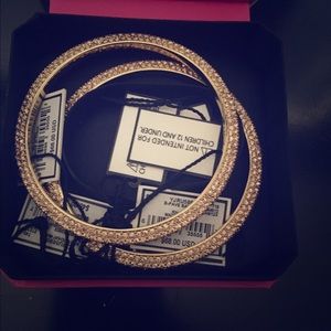 Juicy Couture rose gold bangles..