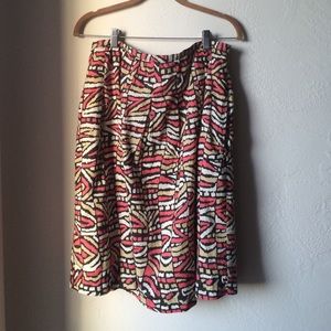 Great a line colorful skirt size 10
