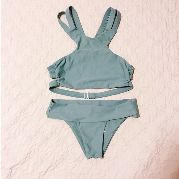 Tori Praver Women's high neck bikini top size s/p