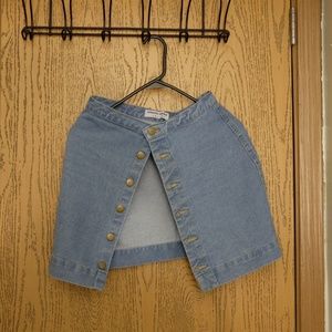 American Apparel denim skirt