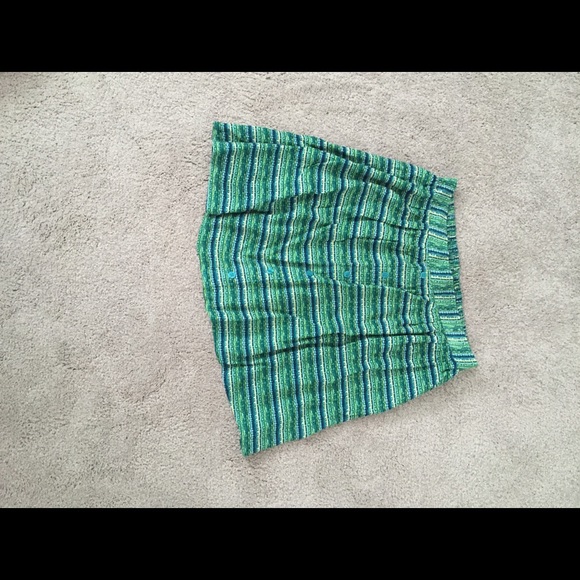 Green circle skirt