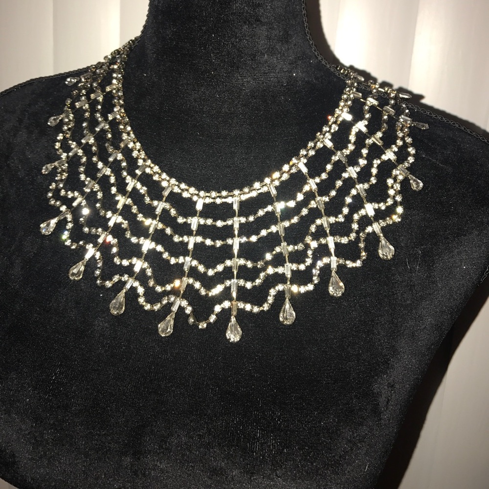 Natasha sparkling web necklace NWOT