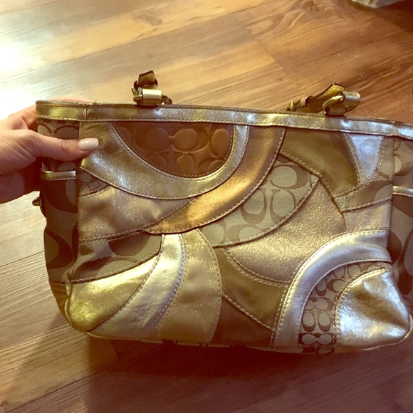 Coach metallic patchwork Ltd edition bag