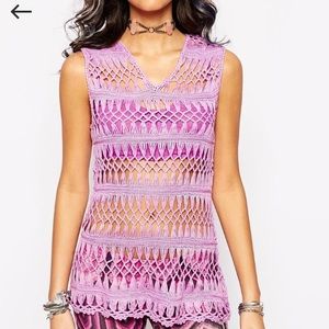 Festival crochet boho tank