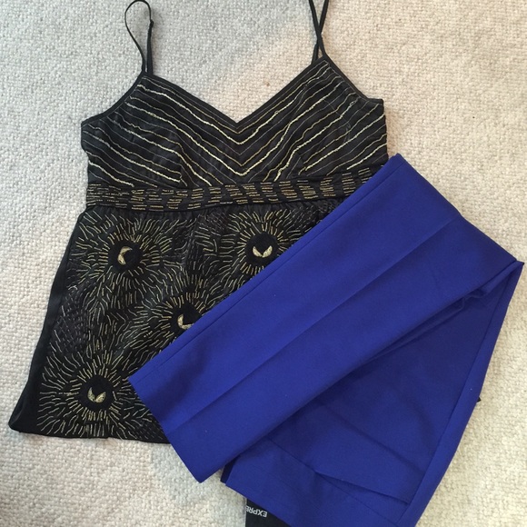 Electric blue pants