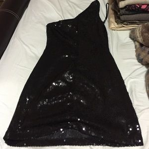 Rampage black sequins dress