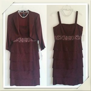 CLOSET CLOSING! NWT Embellished Dress & Jacket Set