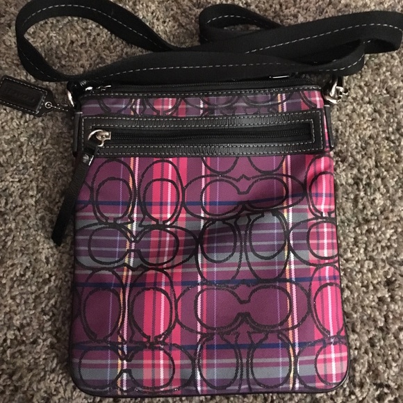 Multicolored Coach cross body