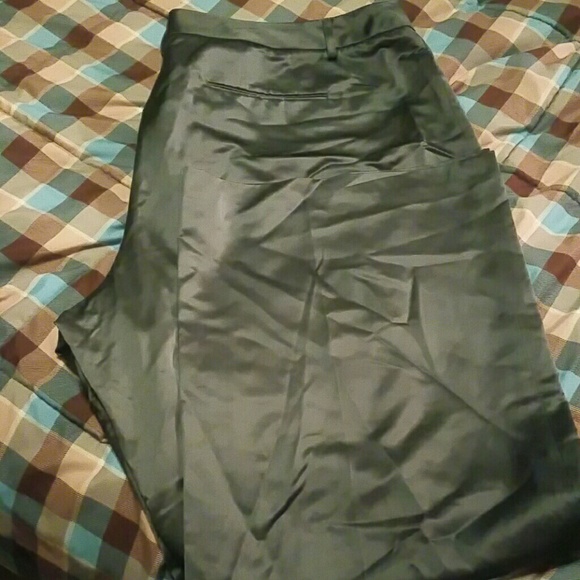 Dark Gray Slick Pants 24W