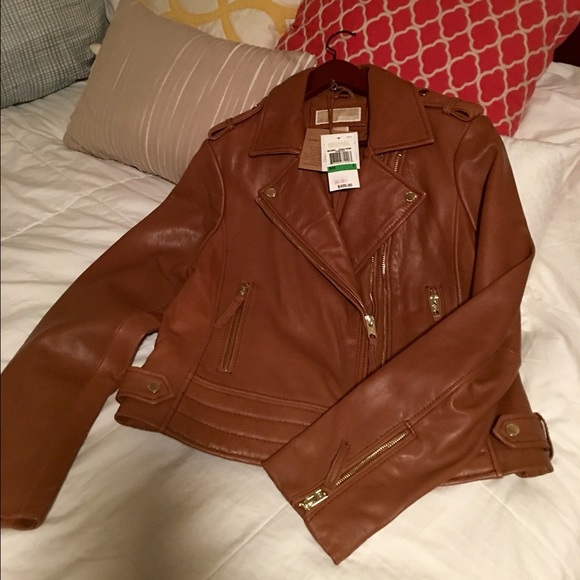 NWT Micheal Kors Leather Jacket.