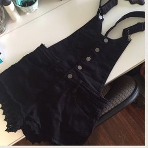 Black overalls