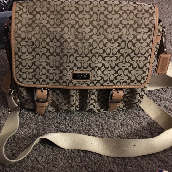 Coach laptop/work brief case organizer