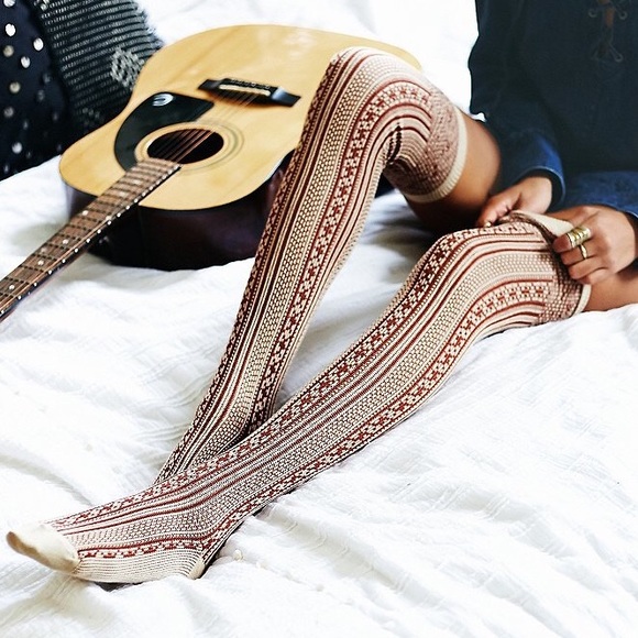 FREE PEOPLE Socks Thigh High Knee Tall Long Boot - Picture 4 of 4