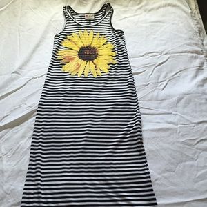 Sunflower maxi dress