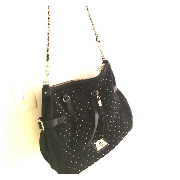 juicy couture black shoulder bag