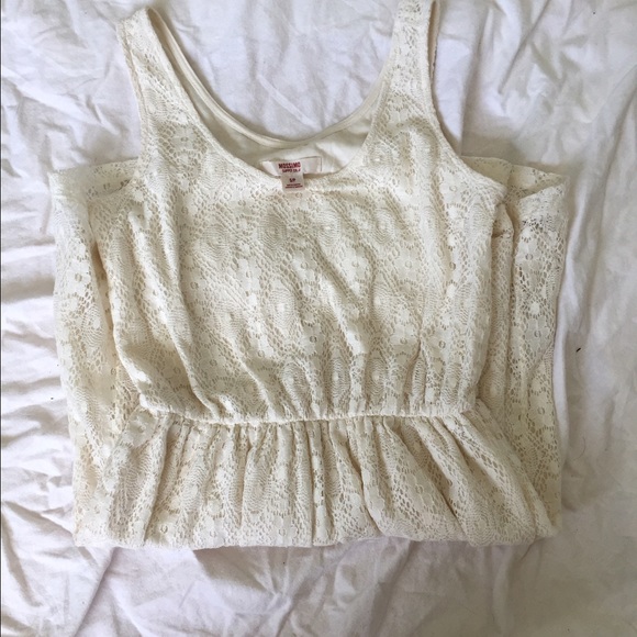 Mossimo Cream Lace Dress