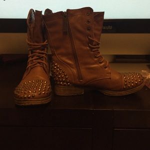 Spiked Combat Boots