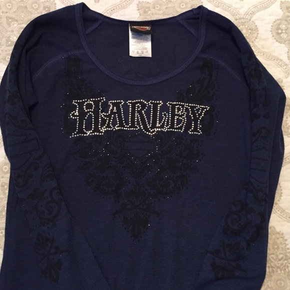 Long Sleeve Harley Davidson Tee Shirt