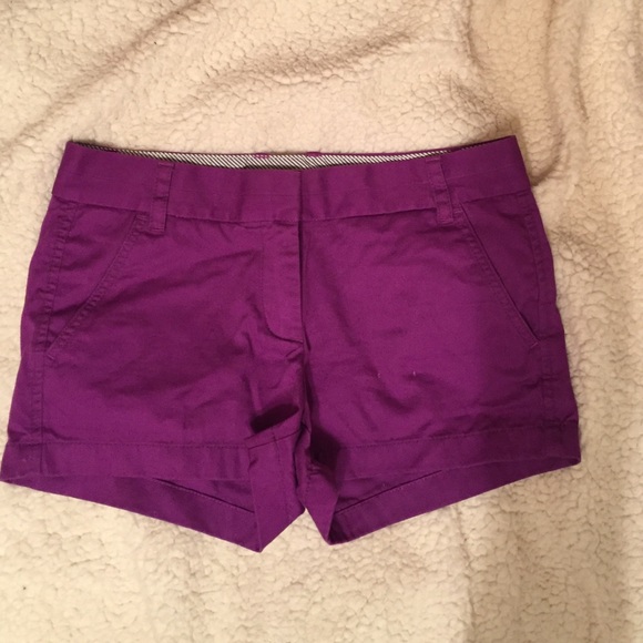 Purple J. Crew shorts
