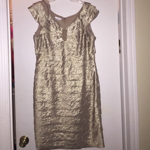 Champagne cocktail dress worn once