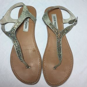 STEVE MADDEN Beaming crystal sandals 8.5