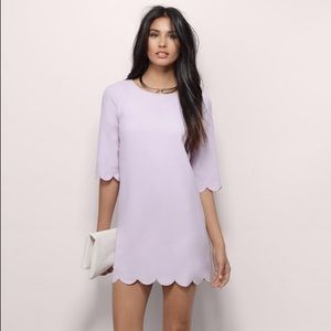 Lavender Scalloped Dress