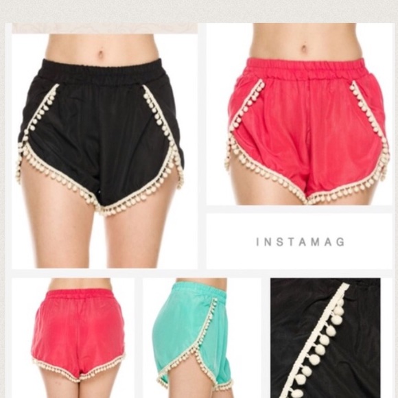 🎯Pom Pom shorts -coral - Picture 3 of 4