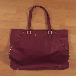 DKNY Safiano Tote with Side Zippers