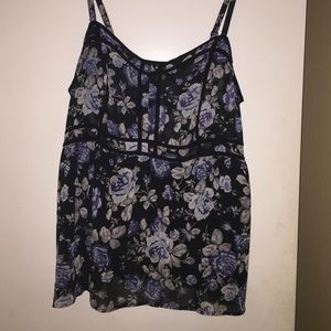 Torrid size 4 floral baby doll style tank