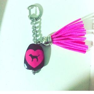 PINK Dog Inspired Keychain