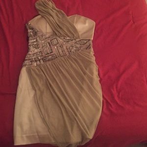 Bebe Tan cocktail dress